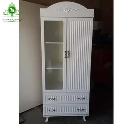 کمد لباس مدل آرتا ویترین دار | فروشگاه اینترنتی چوب چوب