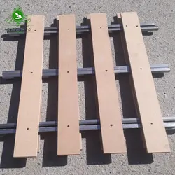 کفی تخت خواب یک نفره مدل نرده ای چوب و فلز | فروشگاه اینترنتی چوب چوب