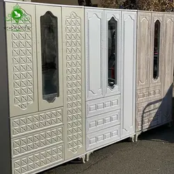 کمد لباس سه درب آینه دار مدل سرو | فروشگاه اینترنتی چوب چوب