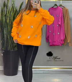 دورس سنگ دوزی طرح گل لوزی کد 14001800