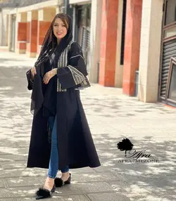 مانتو  پوپلین نوار پولک کد 14001382