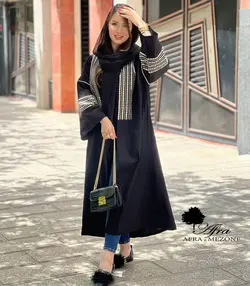 مانتو  پوپلین نوار پولک کد 14001382