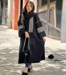 مانتو  پوپلین نوار پولک کد 14001382