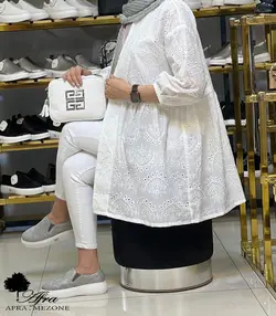 مانتو خامه دوزی کوتاه کد 14001341