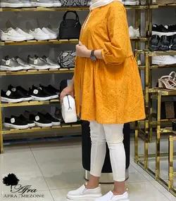 مانتو خامه دوزی کوتاه کد 14001341