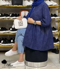 مانتو خامه دوزی کوتاه کد 14001341