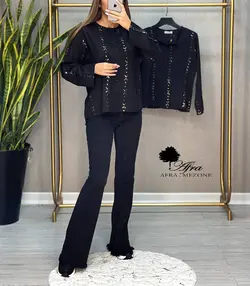 شومیز پولک دوزی هفتی هشتی کد 14001951