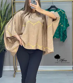 شومیز عبایی هندی طرح گندم کد 14001987