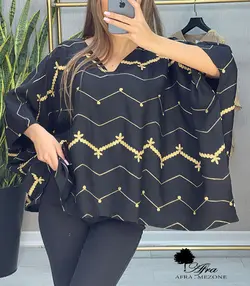 شومیز عبایی هندی طرح گندم کد 14001987