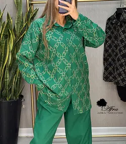 ست بلوز شلوار هندی طرح گل کد 14002172