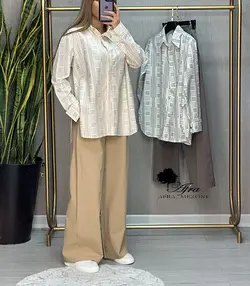 ست بلوز شلوار کوک دوزی کد 14002220