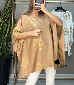 شومیز هندی عبایی طرح برف کد 14002216