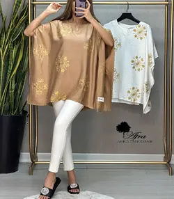 شومیز هندی عبایی طرح برف کد 14002216