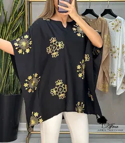 شومیز هندی عبایی طرح برف کد 14002216