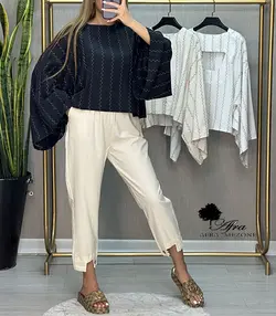 شومیز عبایی کوک دوزی کد 14002333