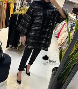 مانتو کتی مجلسی سوزن دوزی کد 14002413