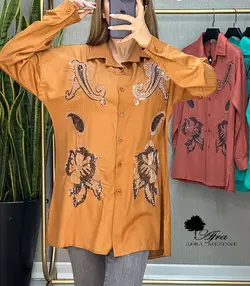 شومیز پولک دوزی بته جقه کد 14002420