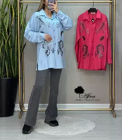 شومیز پولک دوزی بته جقه کد 14002420