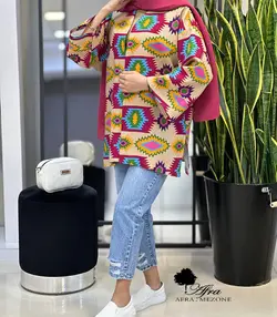 مانتو کوک دوزی رنگی کد 14002468