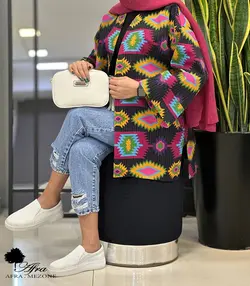 مانتو کوک دوزی رنگی کد 14002468