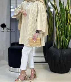 مانتو کتی گاندوزی نوار پولک کد 14002548