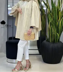 مانتو کتی گاندوزی نوار پولک کد 14002548