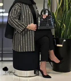 مانتو کتی گاندوزی نوار پولک کد 14002548