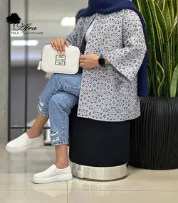مانتو کوک دوزی استین کلوش کد 14002555