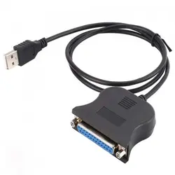 کابل پرینتر پارالل مبدل USB به 25 پین ماده پارالل - مدل P به طول 1 متر