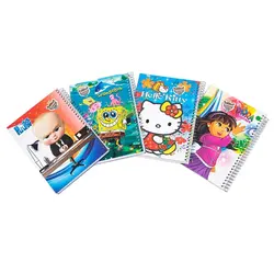 دفتر نقاشی سیمی طرح دار فانتزی 50 برگ