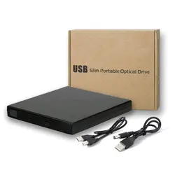 باکس تبدیل DVD رایتر اینترنال SATA لپ تاپ به اکسترنال USB2.0 سایز 9.5mm اسلیم
