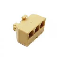 تبدیل 1 به 3 تلفن RJ11 یک سر مادگی سه سر نری