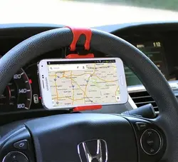پایه نگهدارنده گوشی روی فرمان خودرو مدل CAR Steering Wheel Phone Socket Holder