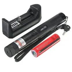 لیزر پوینتر شارژی برد بالا Green Laser Pointer مدل ۳۰۳ با باتری اورجینال
