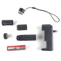 لیزر پوینتر شارژی برد بالا Green Laser Pointer مدل ۳۰۳ با باتری اورجینال
