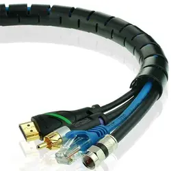 سیم جمع کن خرطومی فنری جمع کننده و نظم دهنده سیم و کابل ۱۶ میلی متر 2 متری مدل Sim Zip