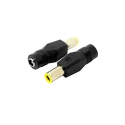 تبدیل فیش استاندارد نری به دل گرد زرد K مادگی 2.5 به 5.5 میلی متری بسته 1 عددی