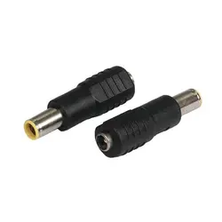 تبدیل فیش استاندارد نری به دل گرد زرد K مادگی 2.5 به 5.5 میلی متری بسته 1 عددی