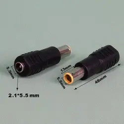 تبدیل فیش استاندارد نری به دل گرد زرد K مادگی 2.5 به 5.5 میلی متری بسته 1 عددی