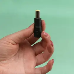 تبدیل فیش استاندارد نری به دل گرد زرد K مادگی 2.5 به 5.5 میلی متری بسته 1 عددی