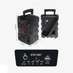 اسپیکر بلوتوثی رم و فلش خور GREATNICE GTS-1637 + میکروفون