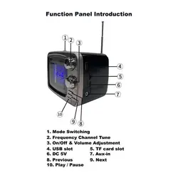 اسپیکر بلوتوثی قابل حمل KTF-1641