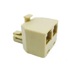 تبدیل 1 به 2 تلفن RJ11 کد 006 یک سر نری دو سر مادگی
