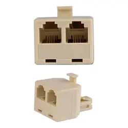 تبدیل 1 به 2 تلفن RJ11 کد 006 یک سر نری دو سر مادگی
