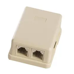 سوکت 1 به 2 تلفن کد 1T2 دو سر مادگی