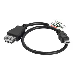 کابل تبدیل USB به mini USB مدل 5 پین (ذوزنقه) به طول 50 سانتی متر
