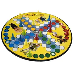 بازی فکری منچ و مارپله گرد پلاستیکی