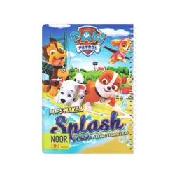 دفتر زبان سه خط سیمی طرح دار 100 برگ