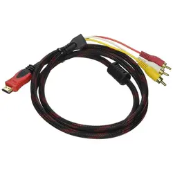 کابل تبدیل HDMI به AV سه فیش به طول 1.5 متر