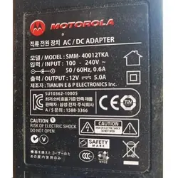آداپتور مانیتور 12 ولت 5 آمپر 60 وات مارک MOTOROLA مدل SMM-40012TKA سایز 5.5x2.5